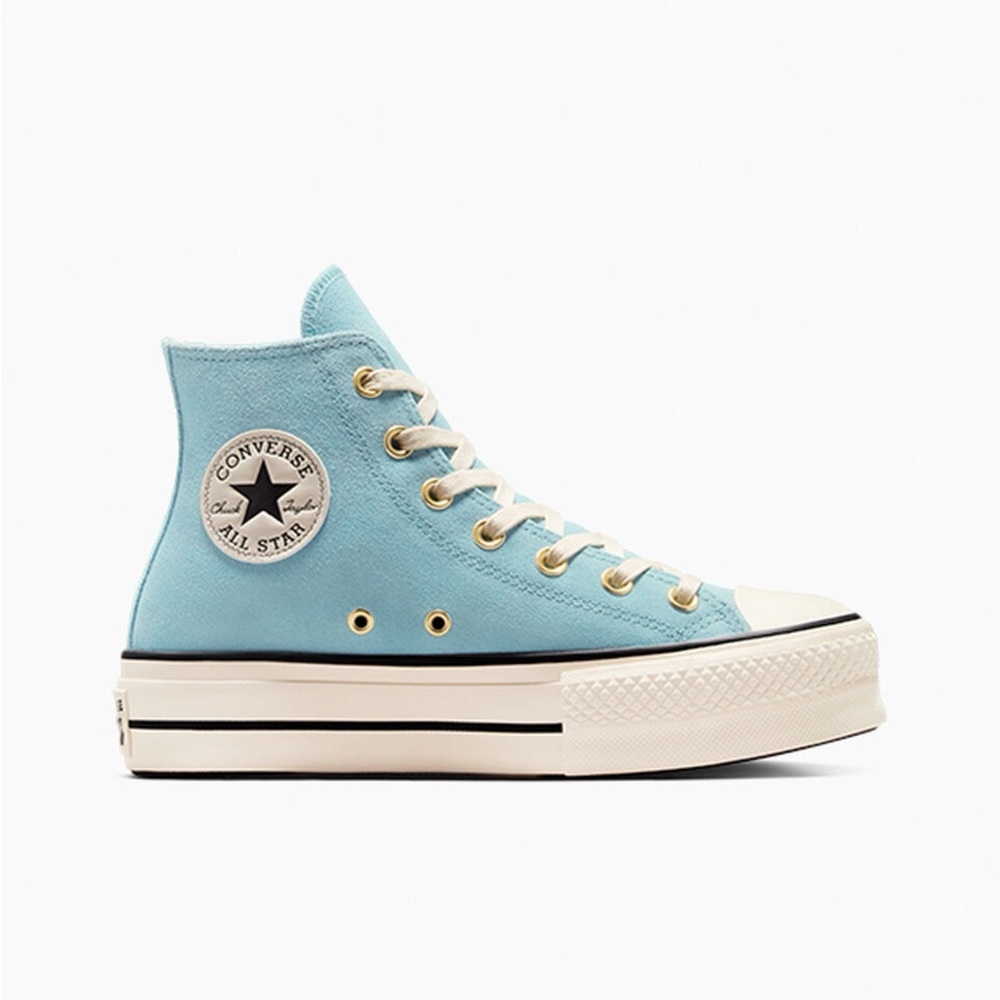 Converse Women's Suede Blue High-Top Sneakers